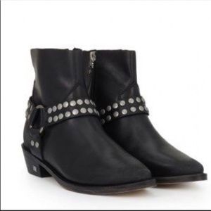 SAM EDELMAN Waldorf Studded Harness Biker Boot